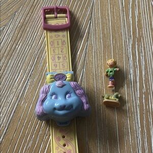 1995 COMPLETE Polly Loves Puppy watch Polly Pocket Bluebird